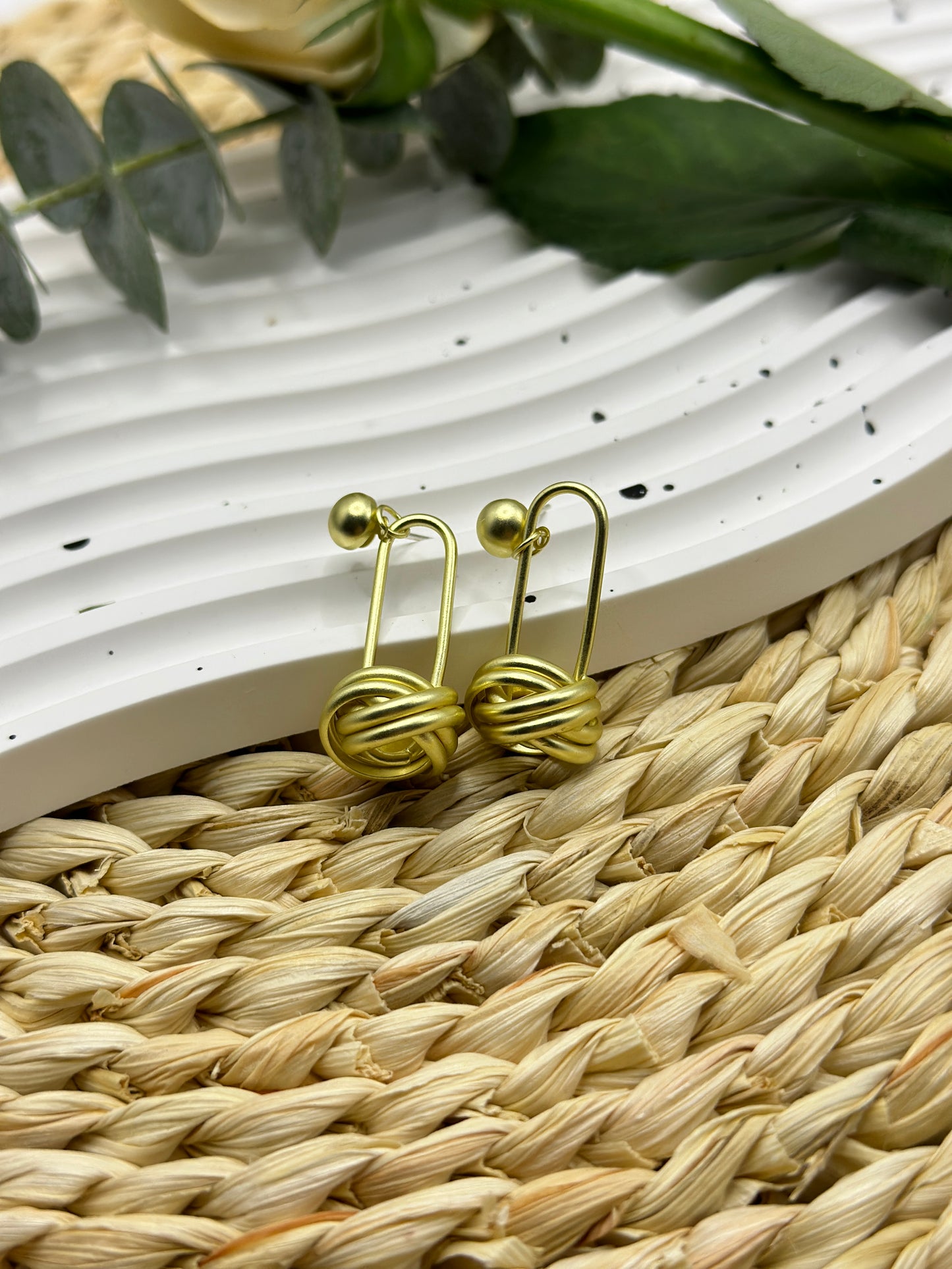 Chic Matte Knot Earrings